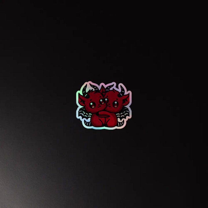 Cuddly Creatures Holographic Sticker Pack product image (4)