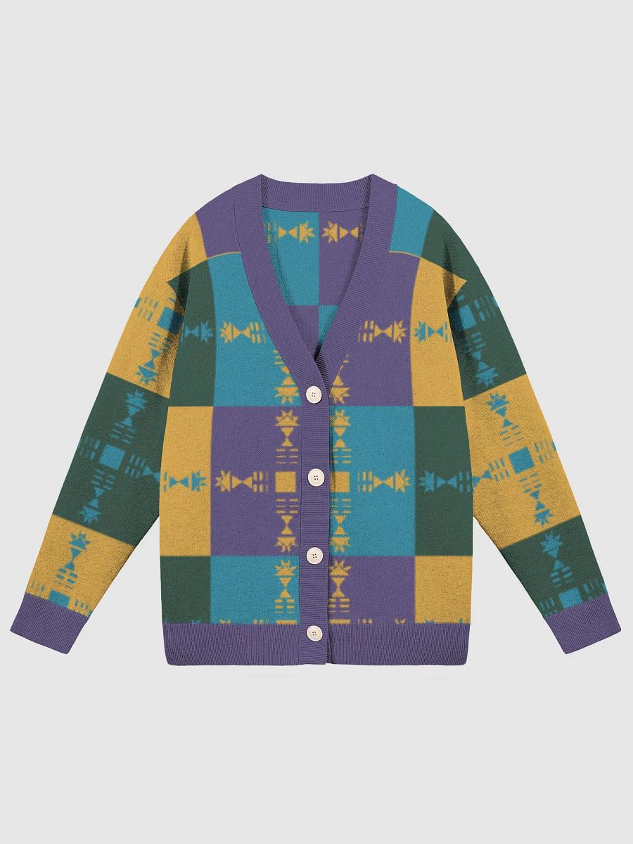 Geometric Fusion Knitted Cardigan product image (5)