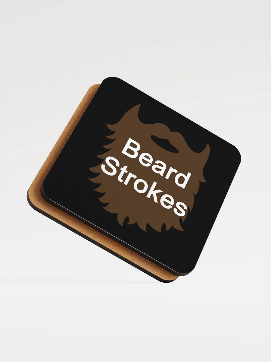 Beard Strokes Coaster (Black) product image (5)