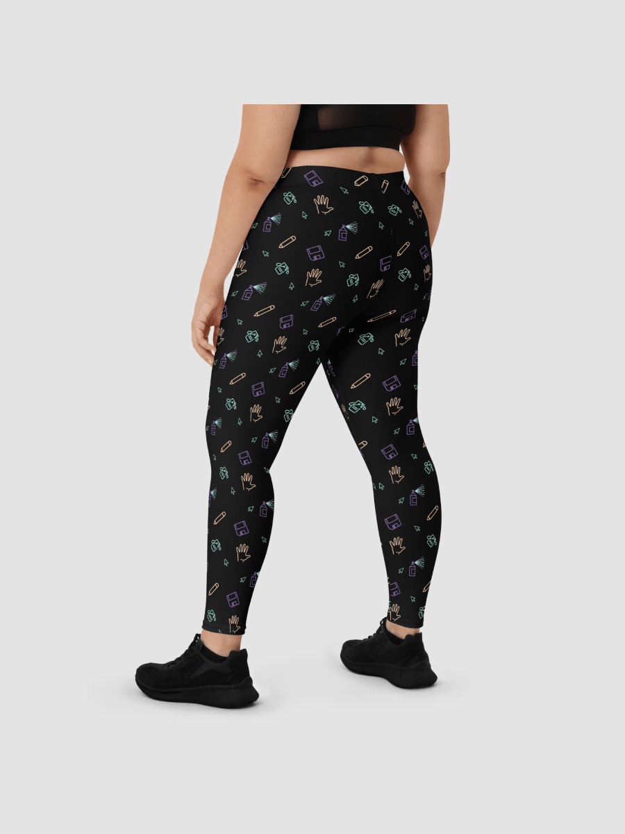 Computer Lab pattern leggings product image (3)