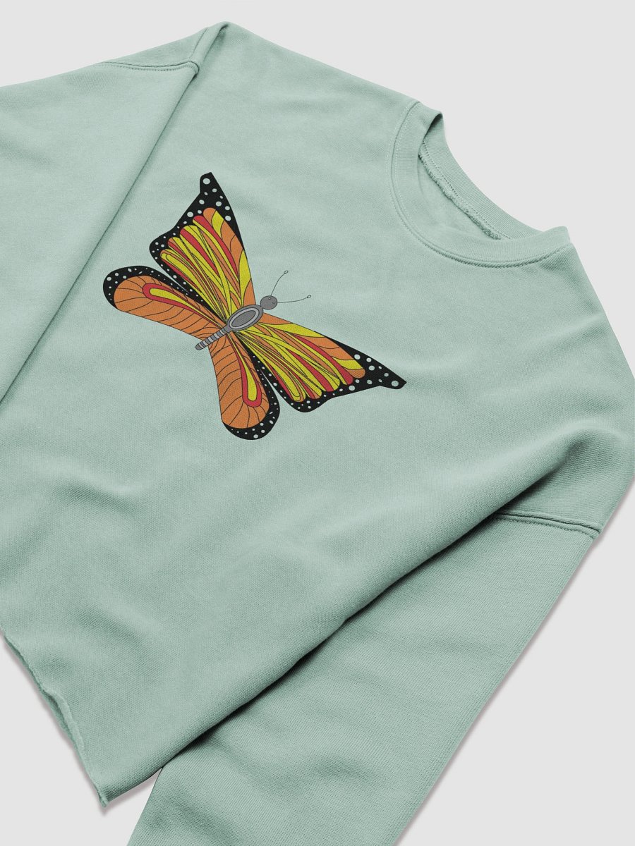 Vibrant Butterfly Symmetry Crop Sweatshirt product image (29)