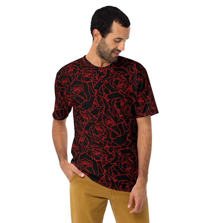 Loads of Roses · black-red crew neck t-shirt product image (3)