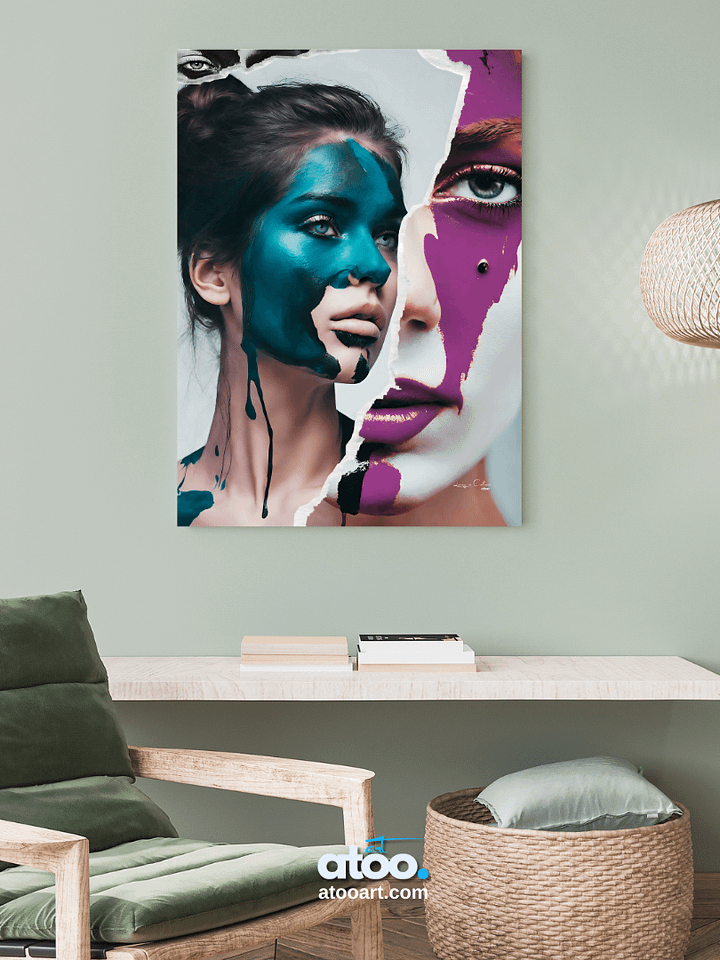 Living in Colors | Three color clash... | Collage Wall Art product image (2)