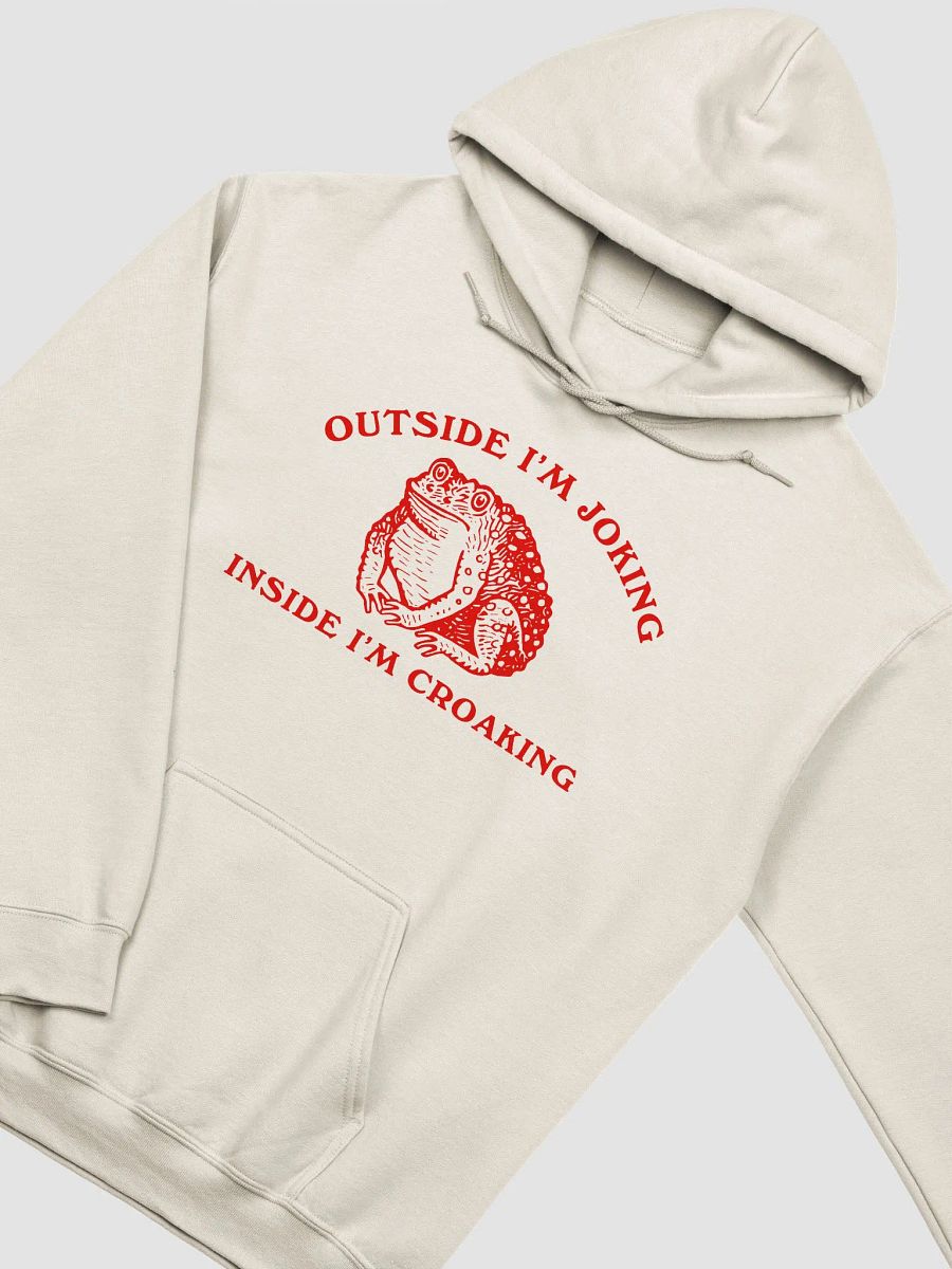 Outside I'm joking inside I'm croaking Hoodie product image (2)