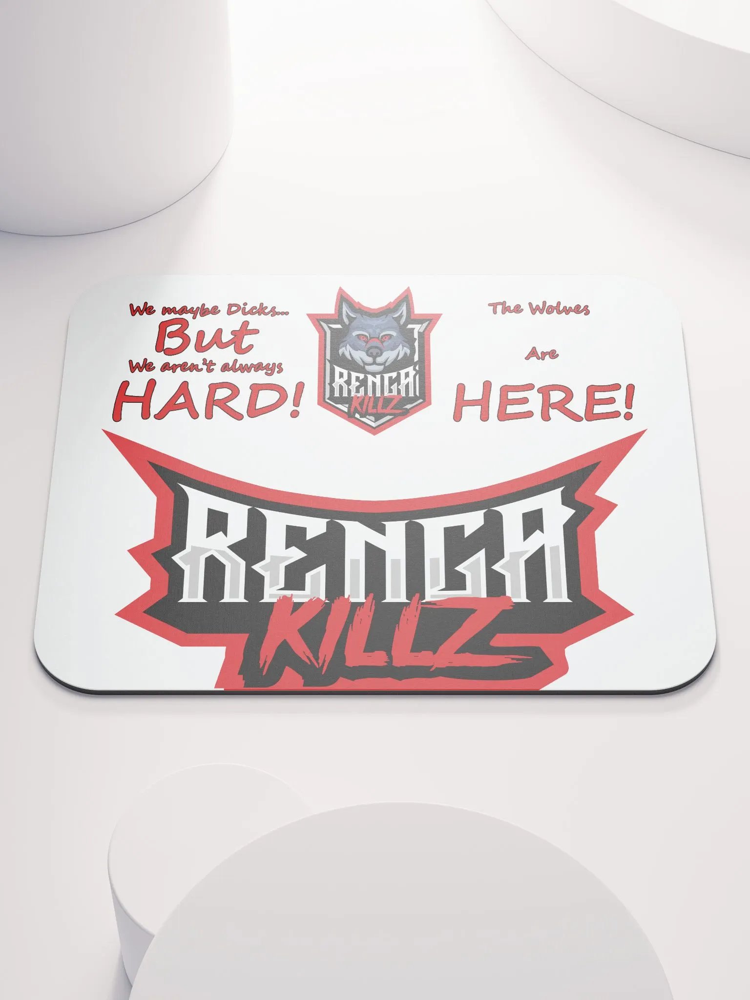 Wolves are hard mouse pad product image (1)