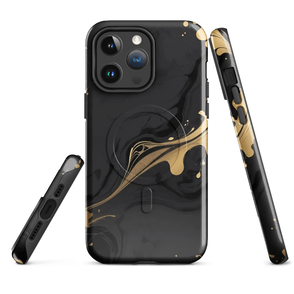MagSafe® Tough Case for iPhone – Mystic Gold Flow product image (1)