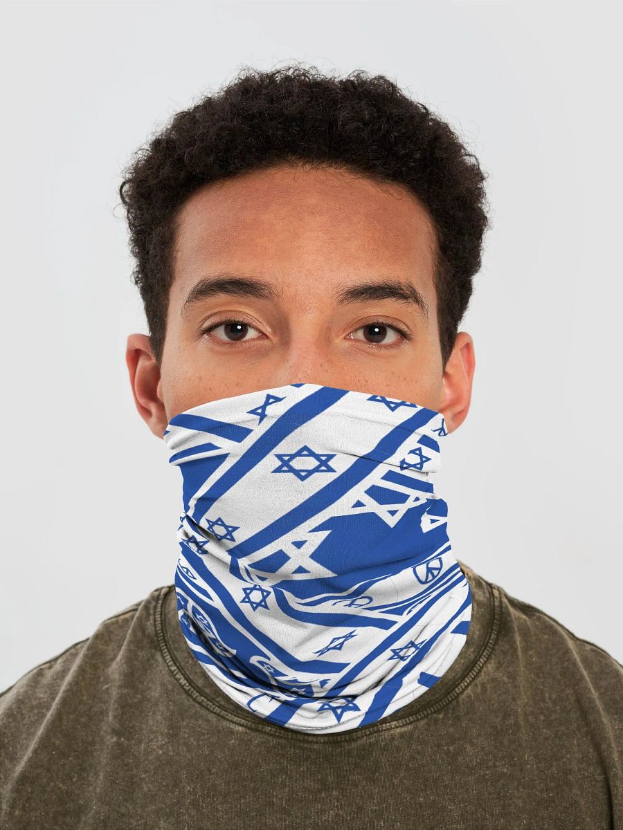 Peaceful Star of David Pattern Neck Gator product image (1)