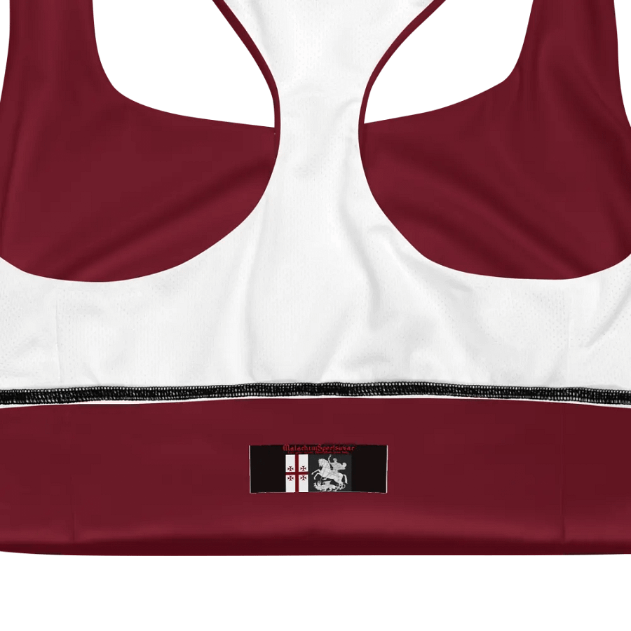 Burgundy Serenity Longline Sports Bra product image (12)
