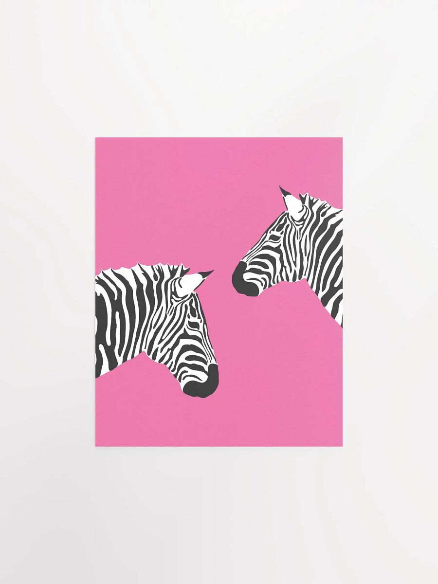 Zebras on Pink Preppy y2k Art Print product image (28)