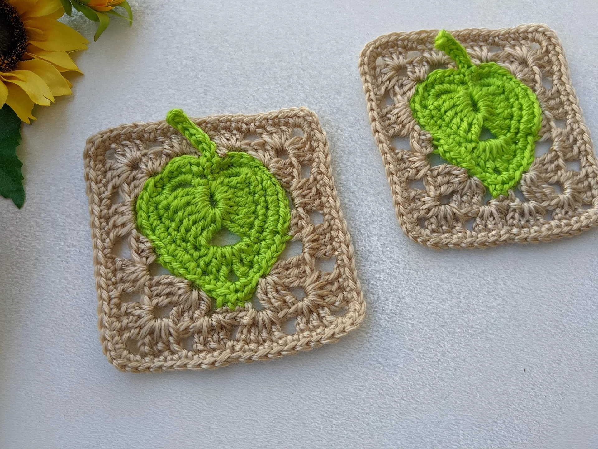 Crochet Leaf Granny Square Pattern product image (6)