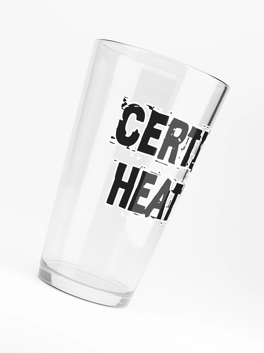 Certified Heathen Pint Glass product image (6)