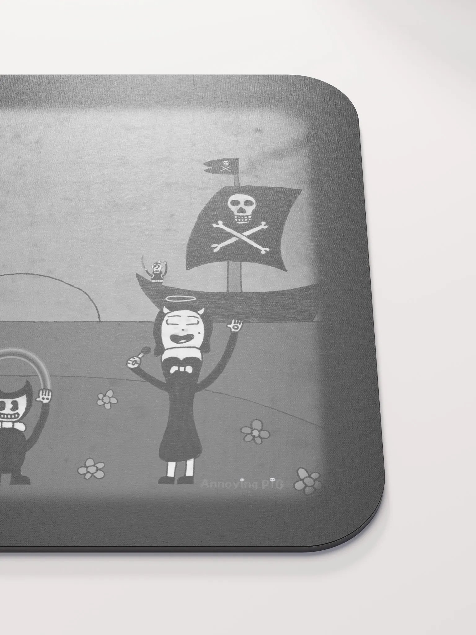 Bendy & Friends Mousepad (Black & White) product image (5)