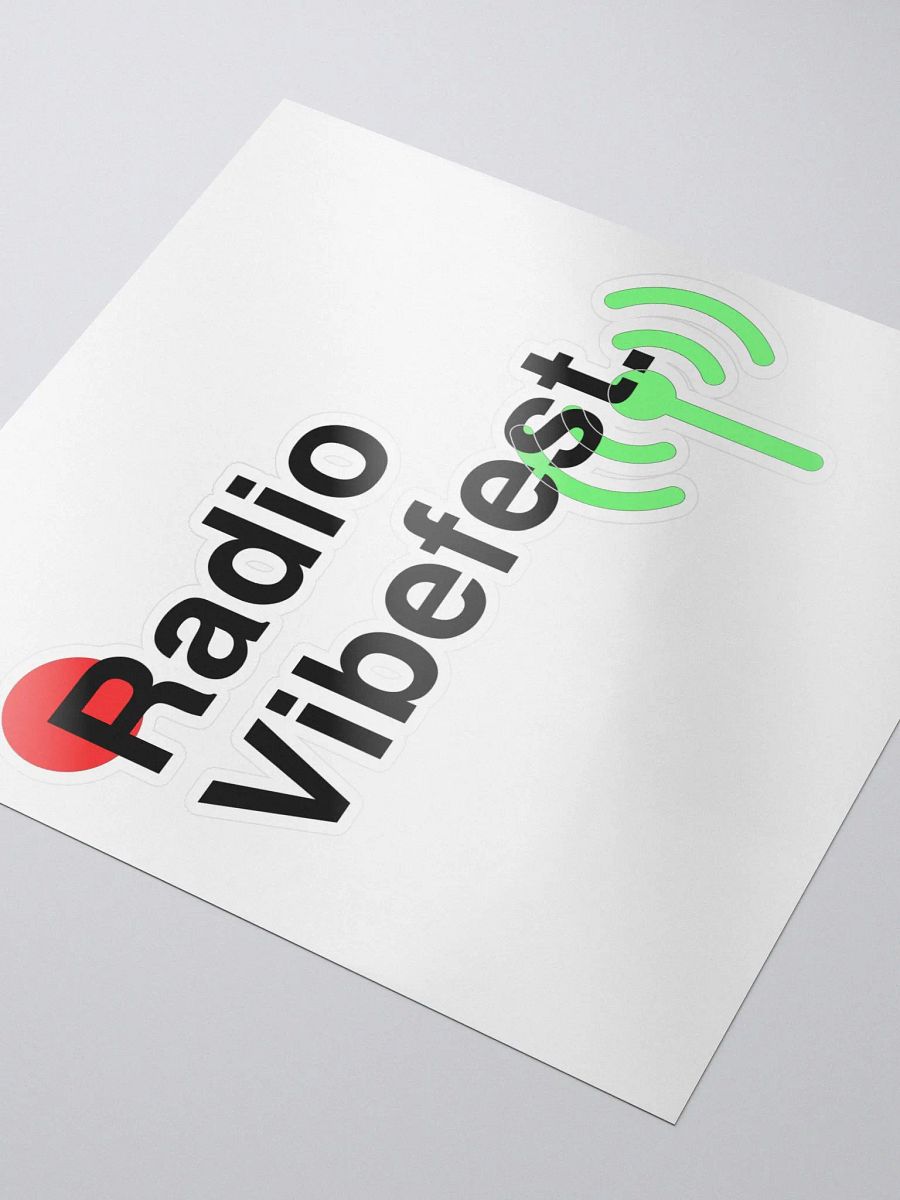 Radio Vibefest. Sticker product image (3)