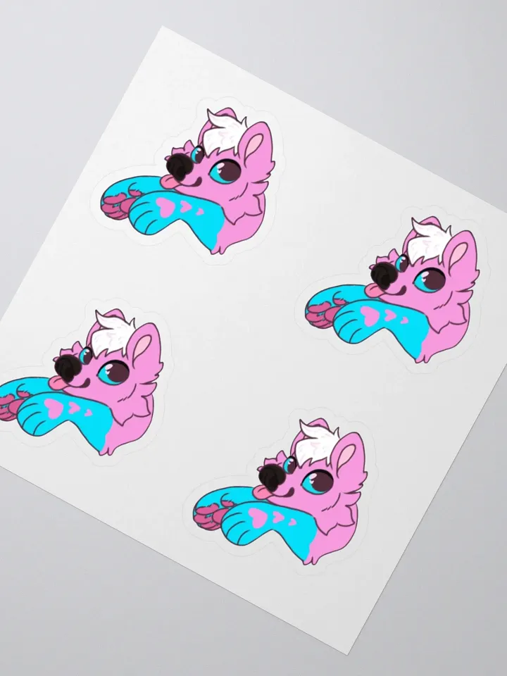 Aqua Light fursona stickers product image (2)