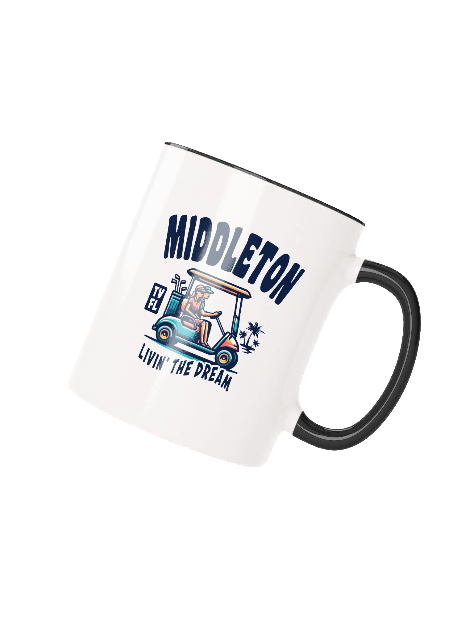 Middleton TV Florida USA Fun Golf Cart Design Coffee Mug product image (2)