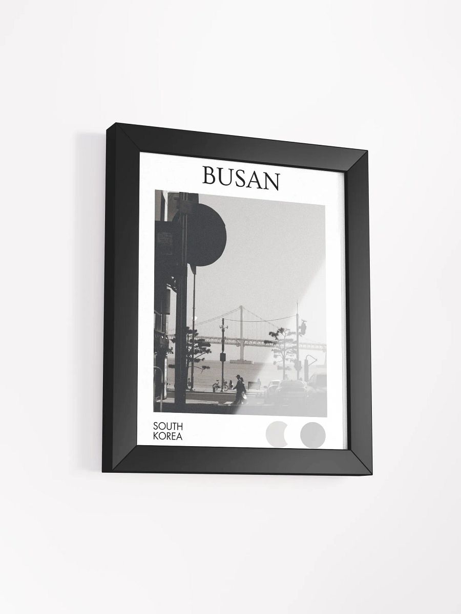 Streets of Busan - Black & White - Framed product image (2)