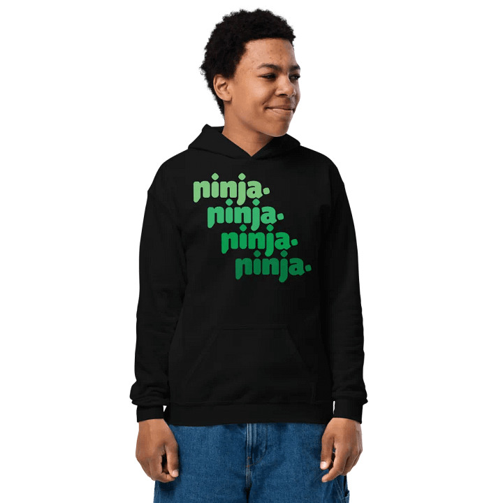 Green Quad Ninja Kids Hoodie product image (2)
