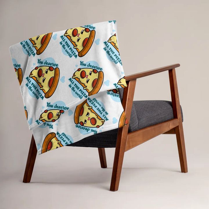 Pizza Fiesta Throw Blanket product image (1)