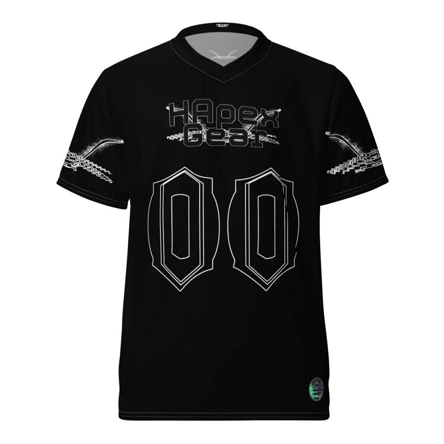 Kaidoom Dev - Black - Recycled Unisex Sports Jersey - Black HApex Gear Black Logo product image (3)