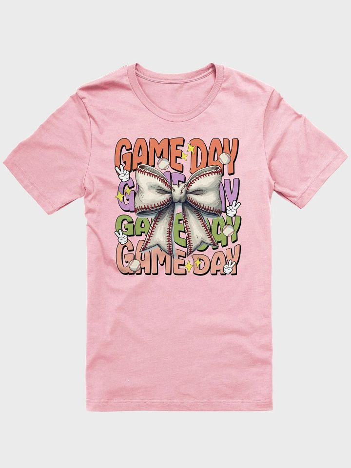 Game Day Bow Baseball Bliss T-Shirt product image (22)