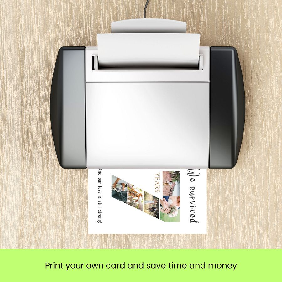 7 Year Anniversary Photo Card Editable Canva Template product image (9)