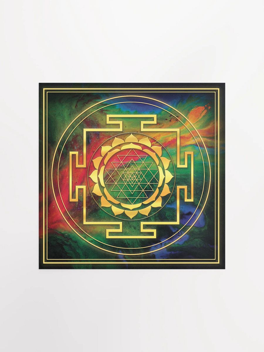 Golden Sri Yantra Symbol Poster product image (5)