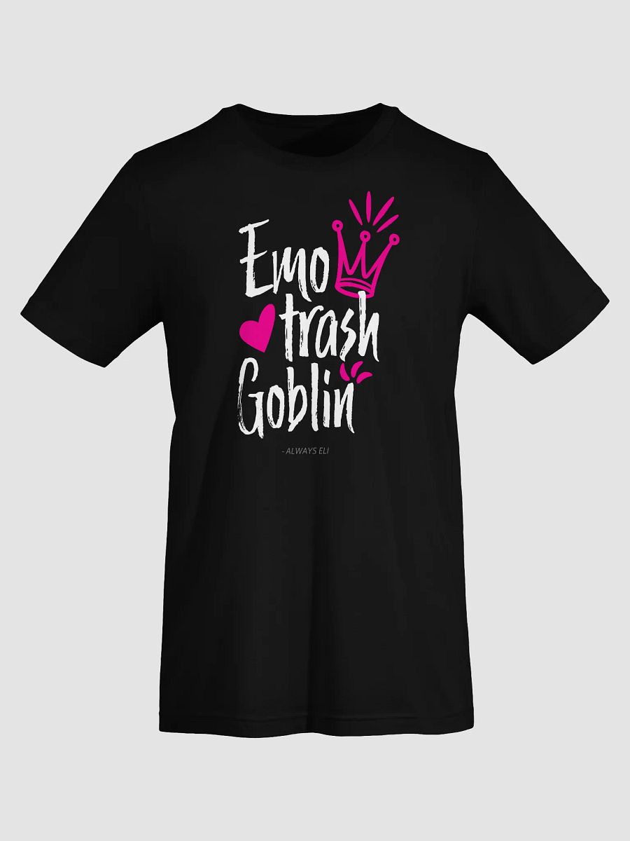 Emo Trash Goblin Short Sleeved T-Shirt (Dark Colours) product image (47)