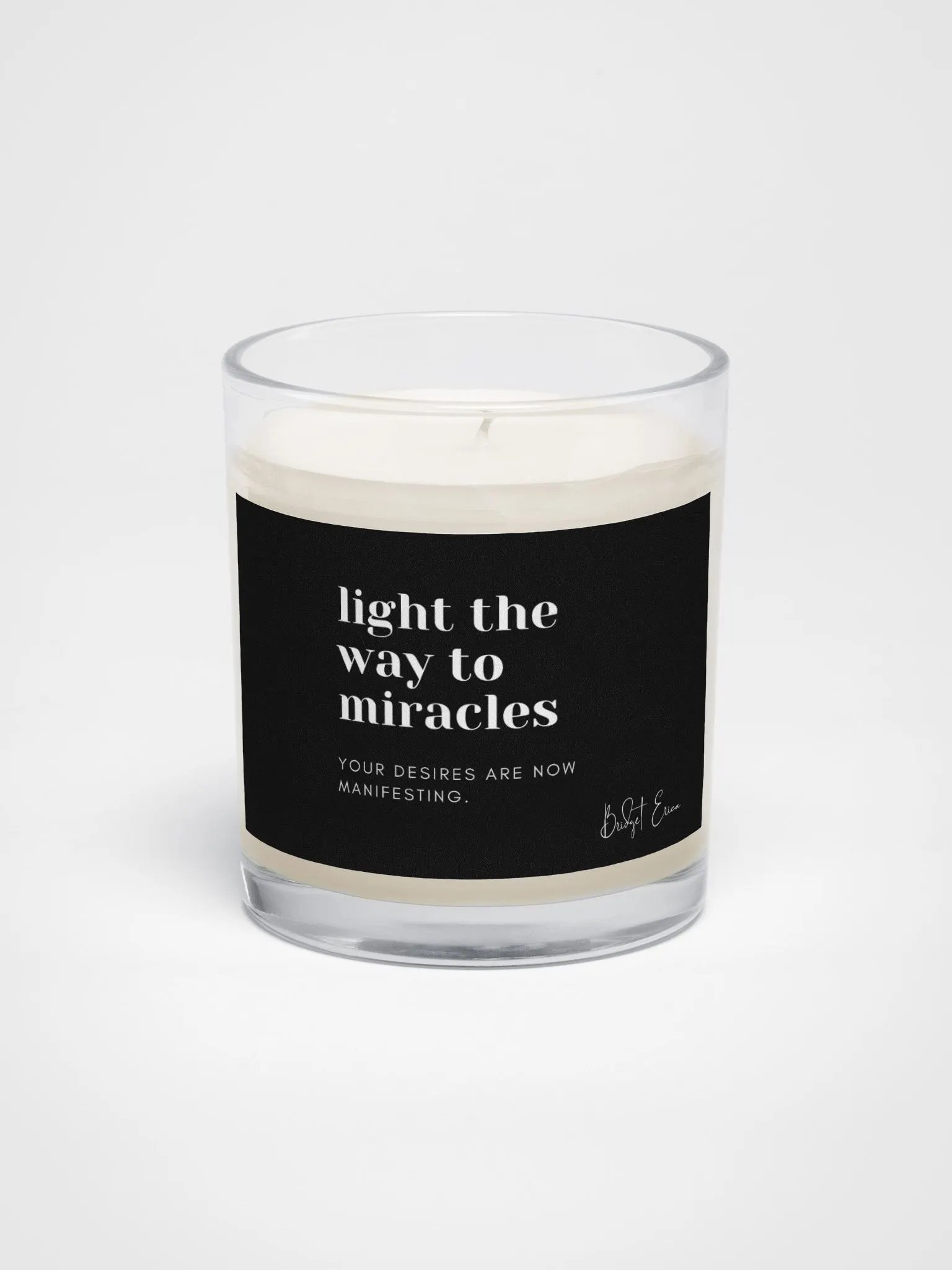 Light the way to Miracles candle product image (1)