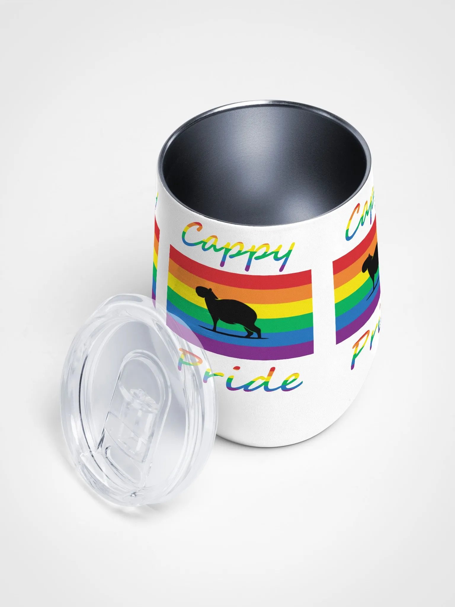 Rainbow Capybara Wine Tumbler | EU&US product image (3)