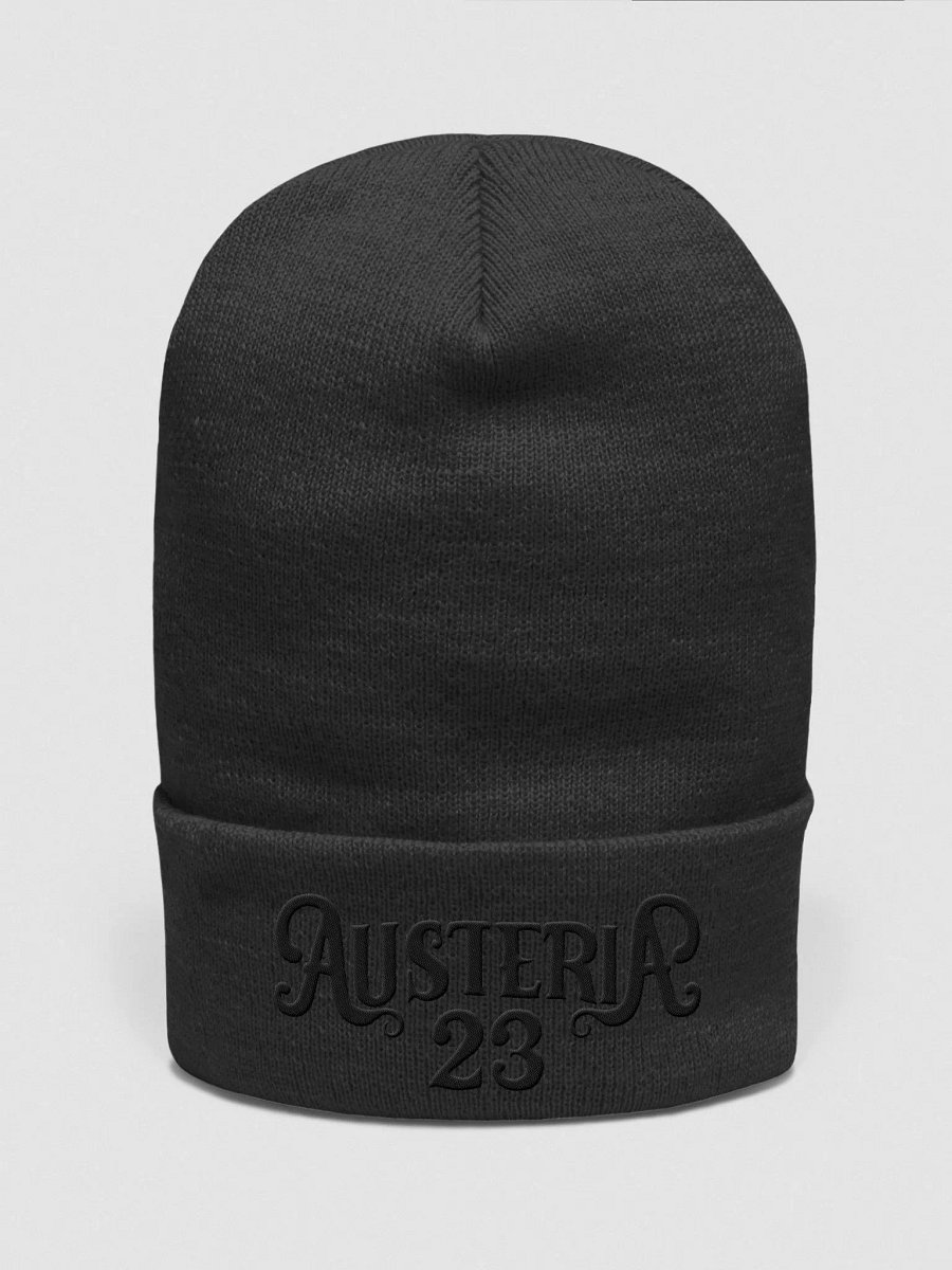 Austeria 23 | Embroidered (Black Thread) Beanie product image (1)