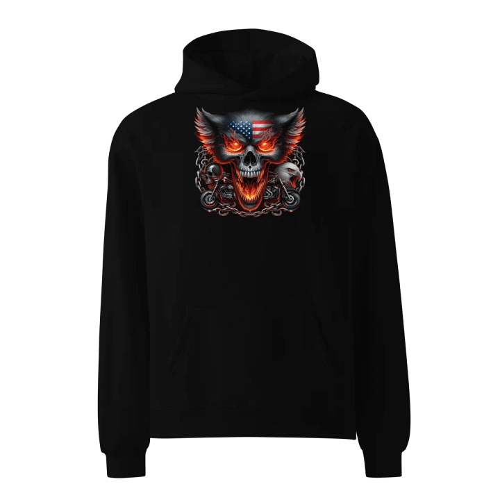 Patriotic Flames Oversized Hoodie #4 product image (1)
