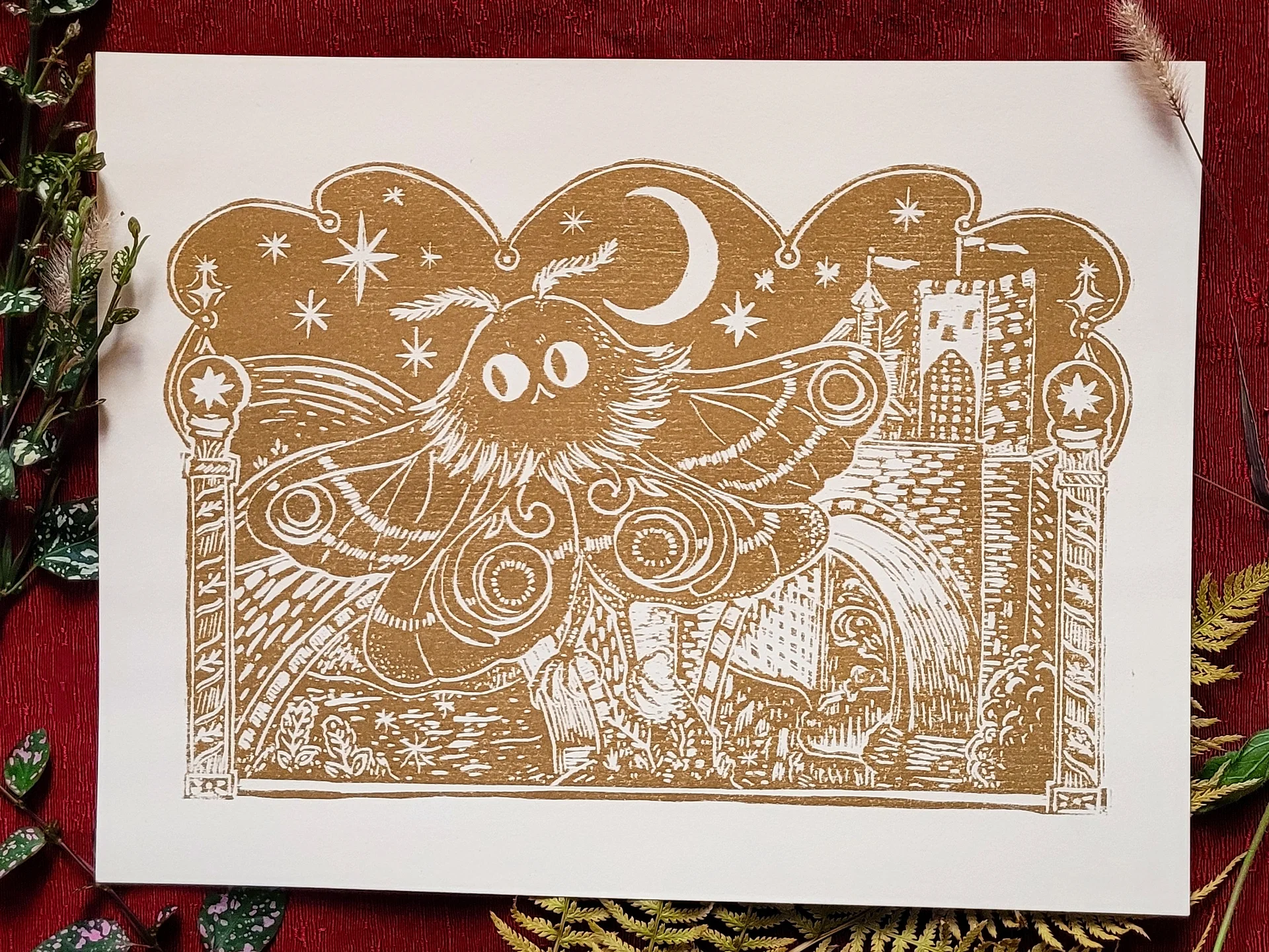 Mothman Riso Print product image (1)