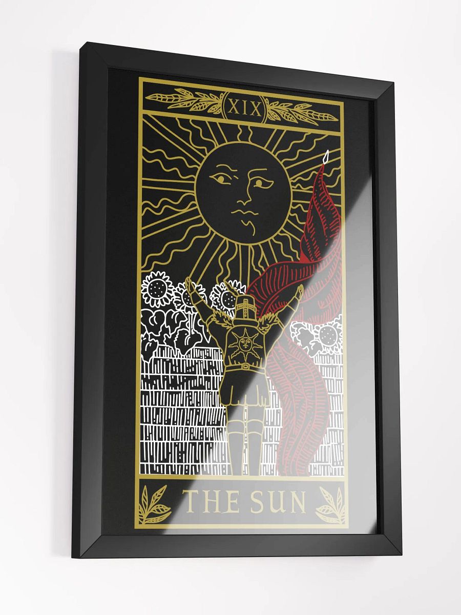 Praise The Sun Tarot Card Framed Print 12x18 product image (3)