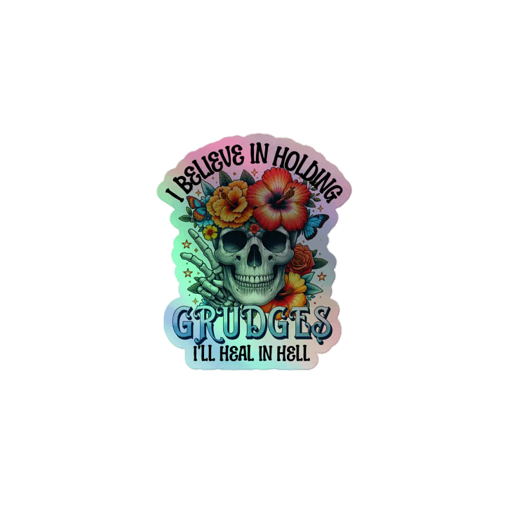 Skeleton With Flowers Sticker product image (1)