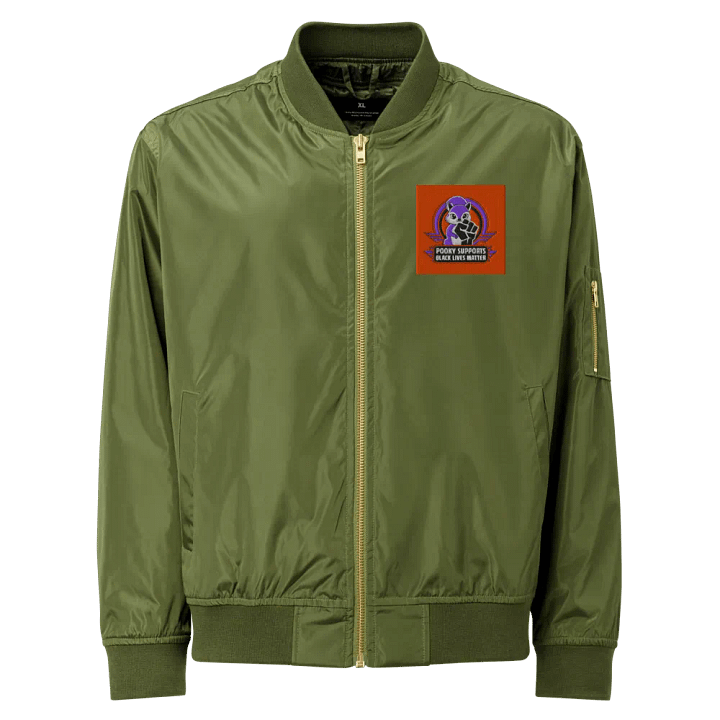 embroidered Solidarity Statement Recycled Bomber product image (1)