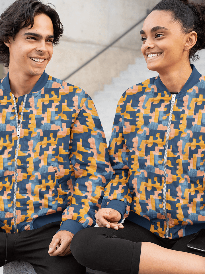 Flowing Shapes | Unisex Bomber Jacket product image (1)