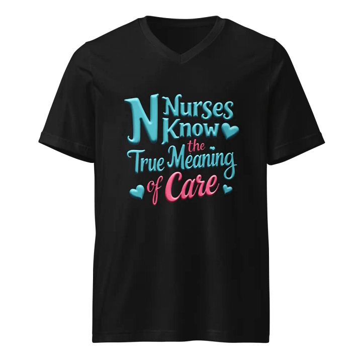 Nurse's Care Multicolored V-Neck Tee product image (1)