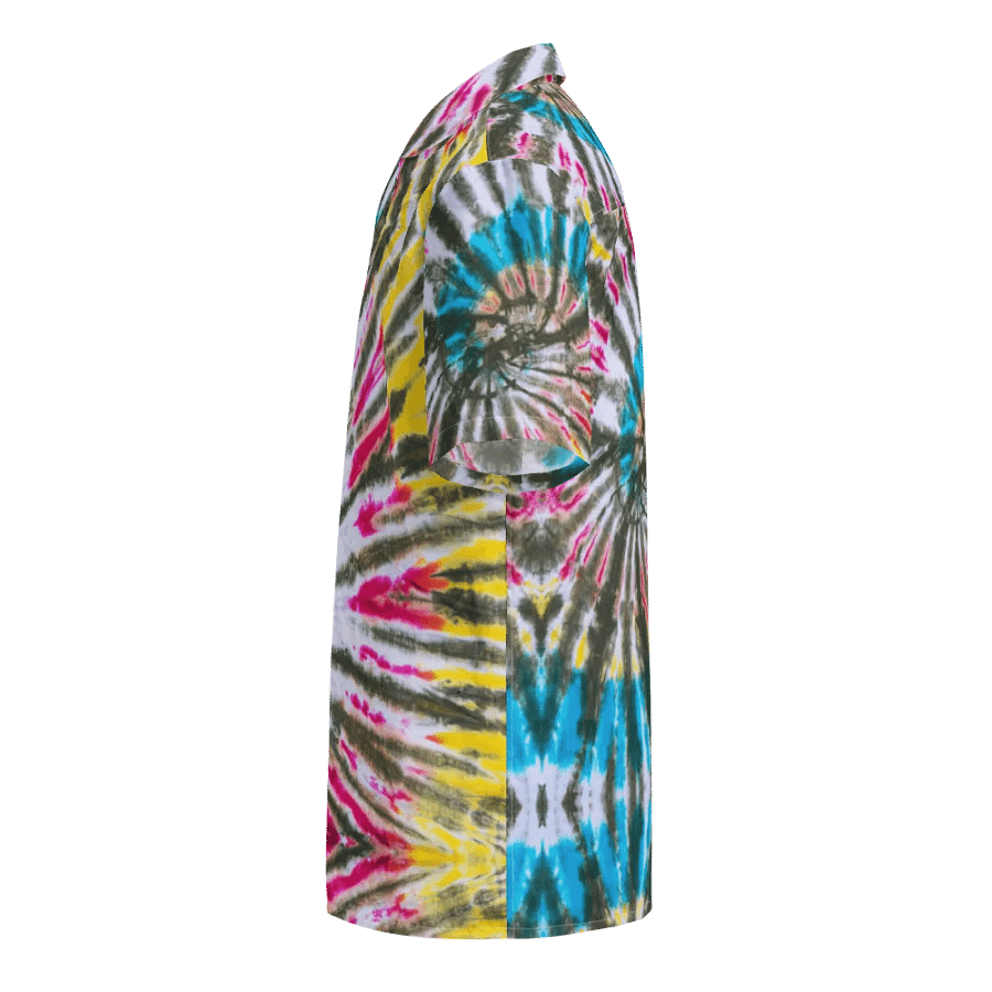 Cosmic Burst Tie-Dye Hawaiian Shirt product image (3)