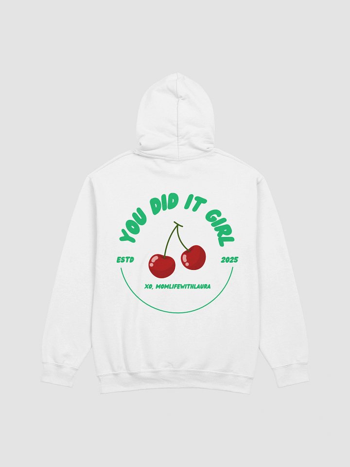 You Did it Girl Cherries Hoodie - Green/White product image (2)