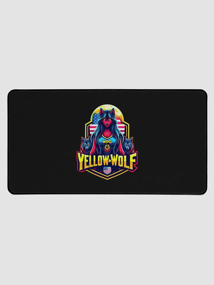 Yellow Wolf Gaming Desk Mat product image (1)