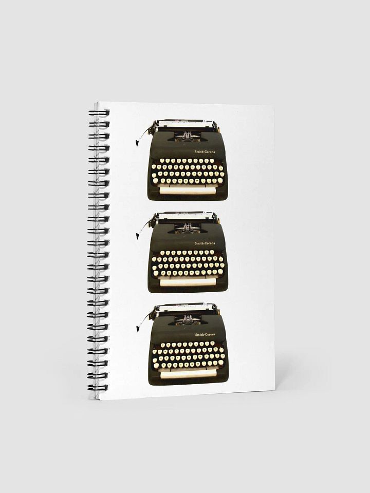 Vintage Charcoal Typewriter Spiral Notebook product image (1)