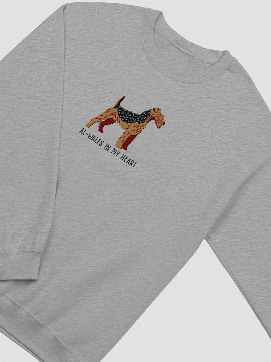 Al-Wales in My Heart Sweatshirt (Embroidered) of a Welsh Terrier(Black & Tan) product image (15)