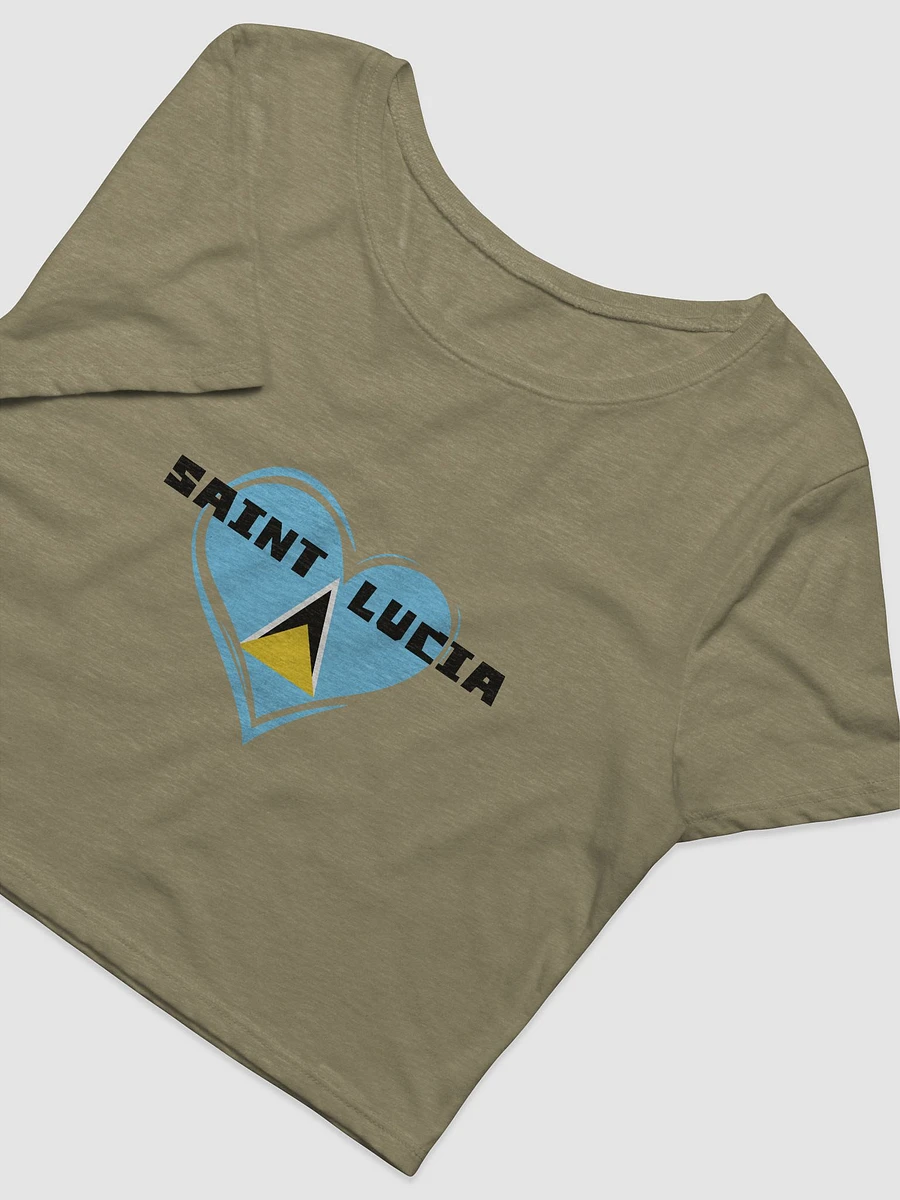 Saint Lucia Love Crop Tee product image (5)