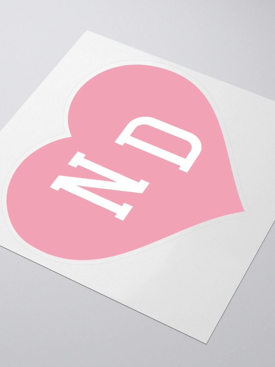 ND Heart Pink Sticker product image (8)