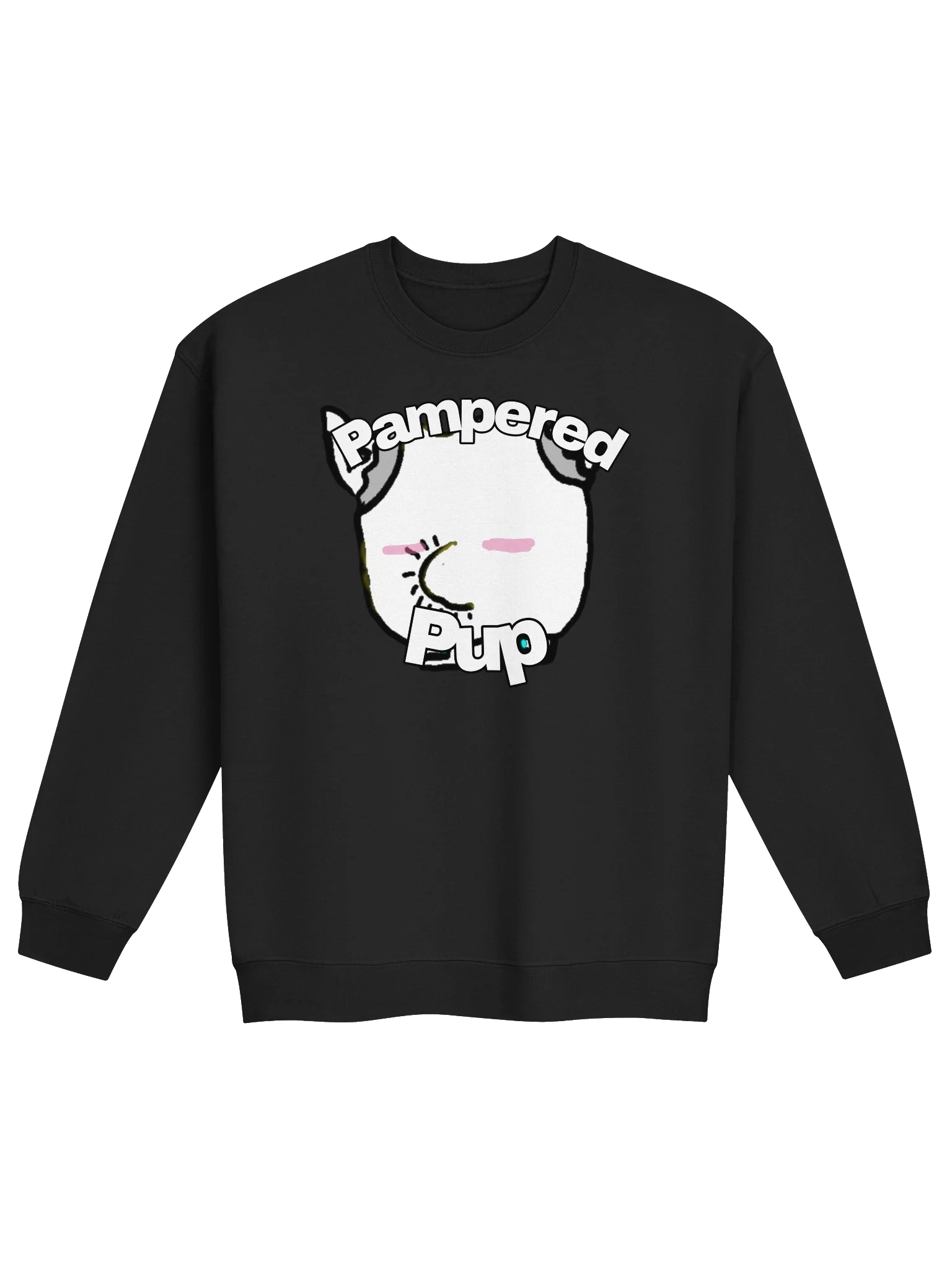 Pampered Pup (Blushing) crewneck sweat shirt product image (1)