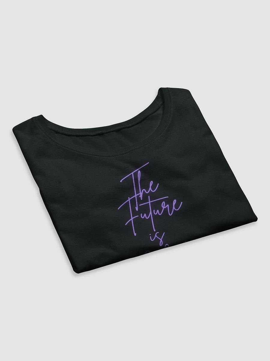 The Future is Mid Purple (Rain) Neon Print Crop Top Baby T product image (7)