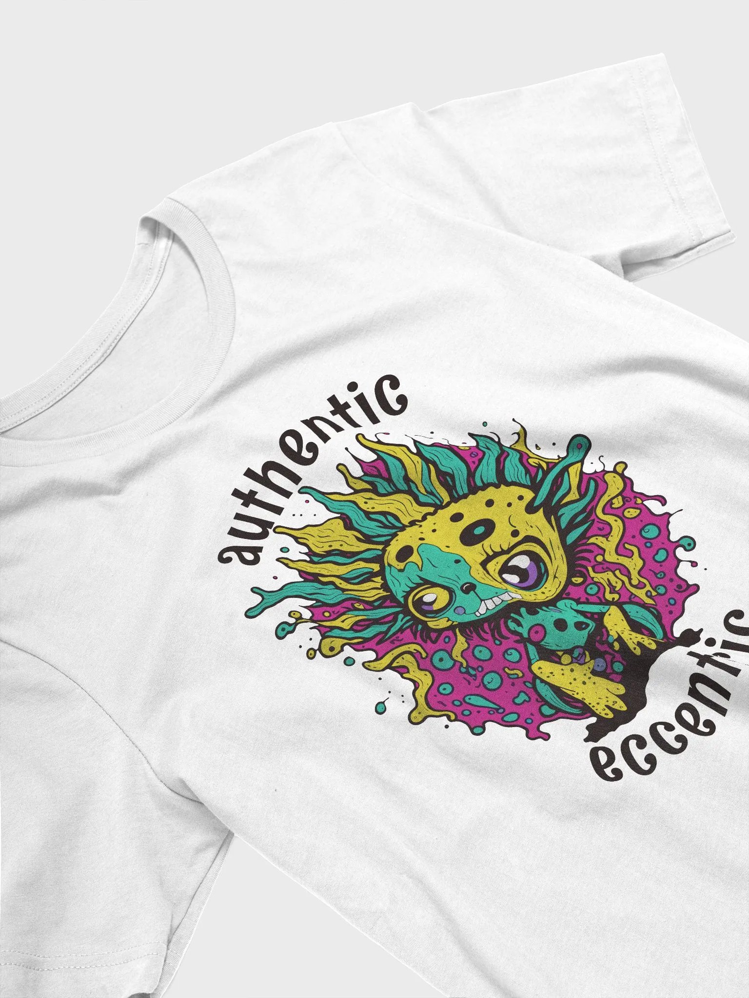 Quirky Misfits Graphic | Light Colored T Shirt | Authentic Eccentric product image (2)