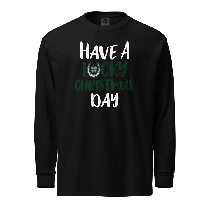 Lucky Christmas Horseshoe Long Sleeve Shirt product image (1)