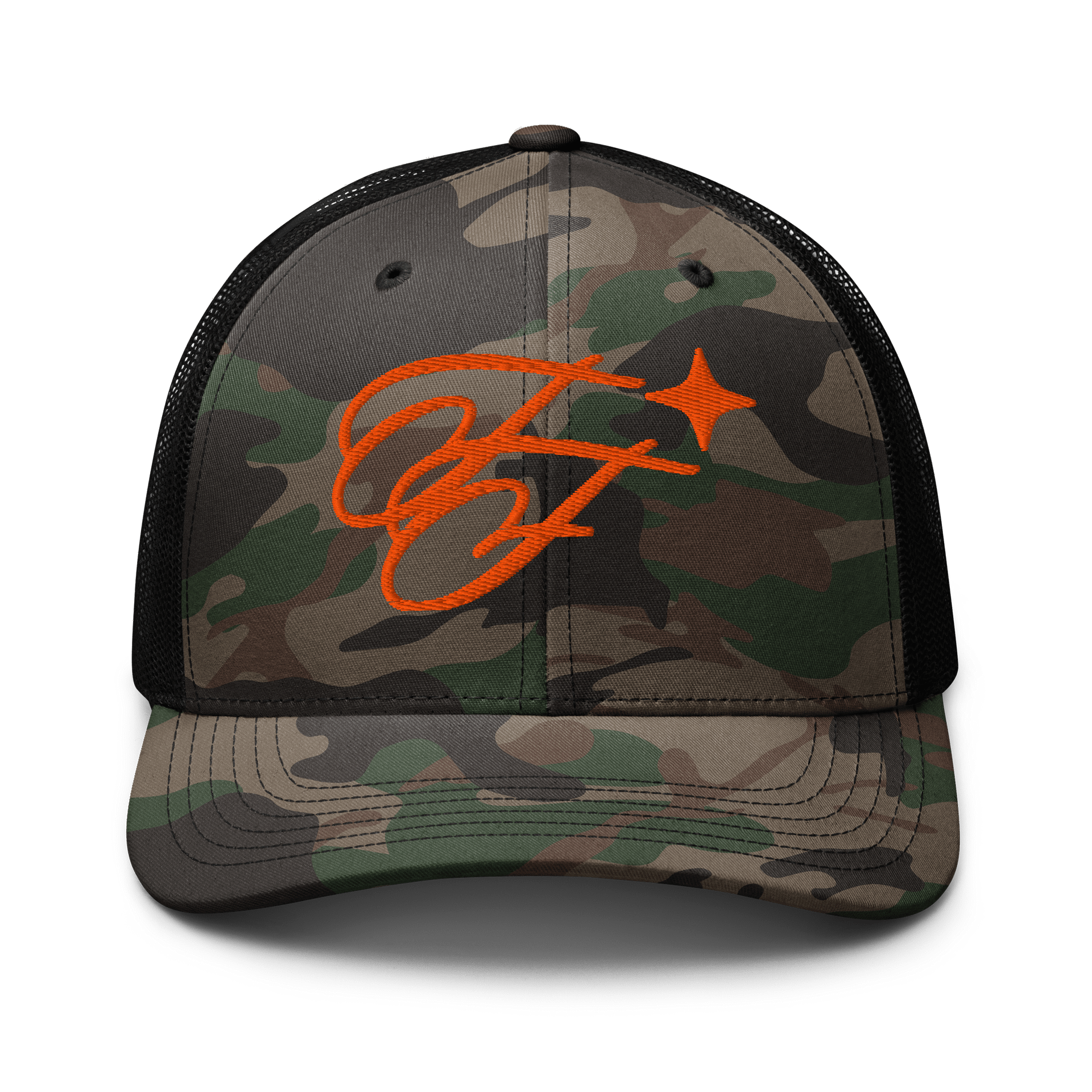 F&F Camouflage Trucker Hat (ORNG) product image (1)