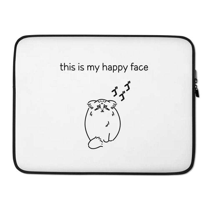 This Is My Happy Face - Laptop Sleeve product image (2)